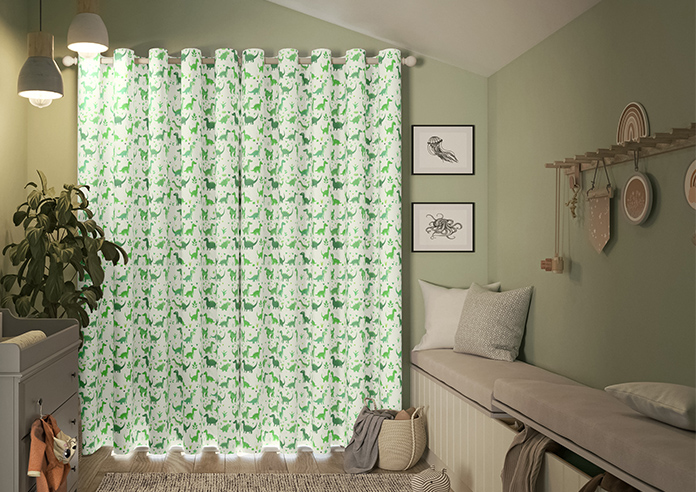 Dino Land, Lush Green - Made to Measure Curtains - Image 6
